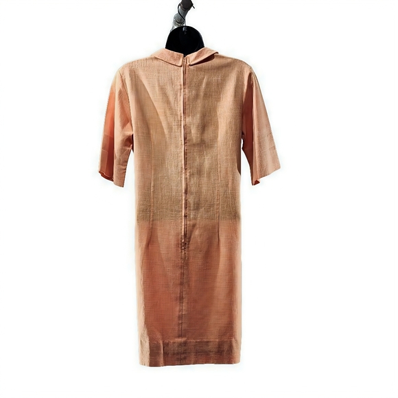 THE ART SHIRT Vintage Peach Linen Dress - Picture 2 of 3
